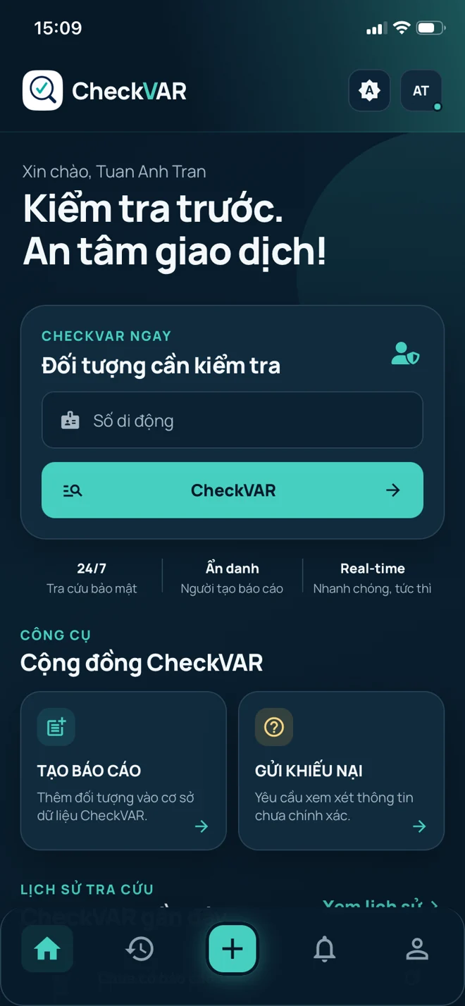 Trang chủ CheckVAR chế độ tối: Kiểm tra trước. An tâm giao dịch!
